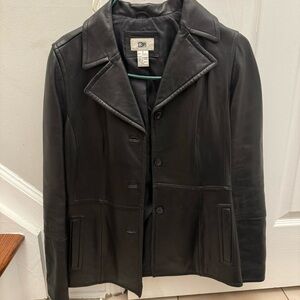 Black Leather Blazer